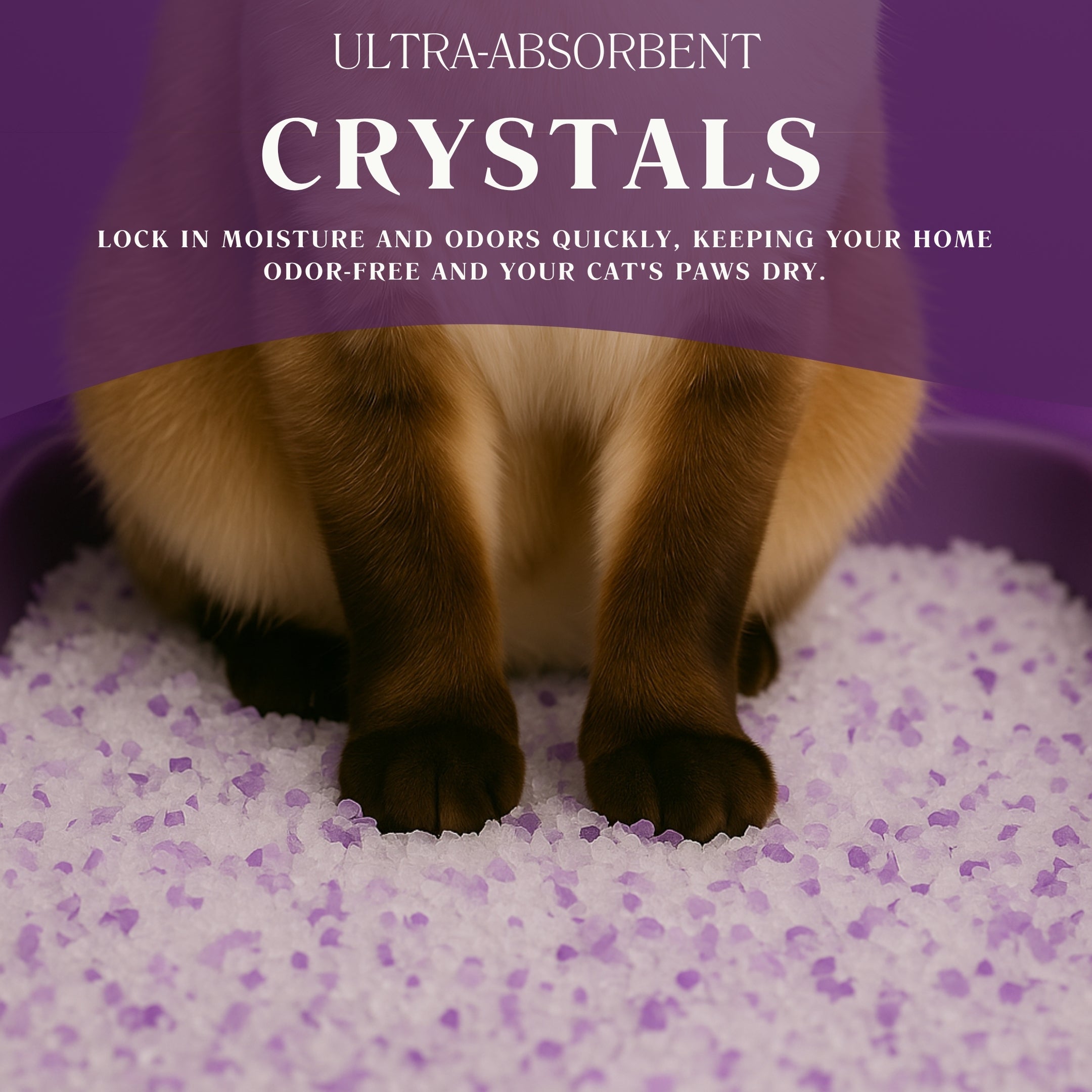 Lavender Crystal Cat Litter