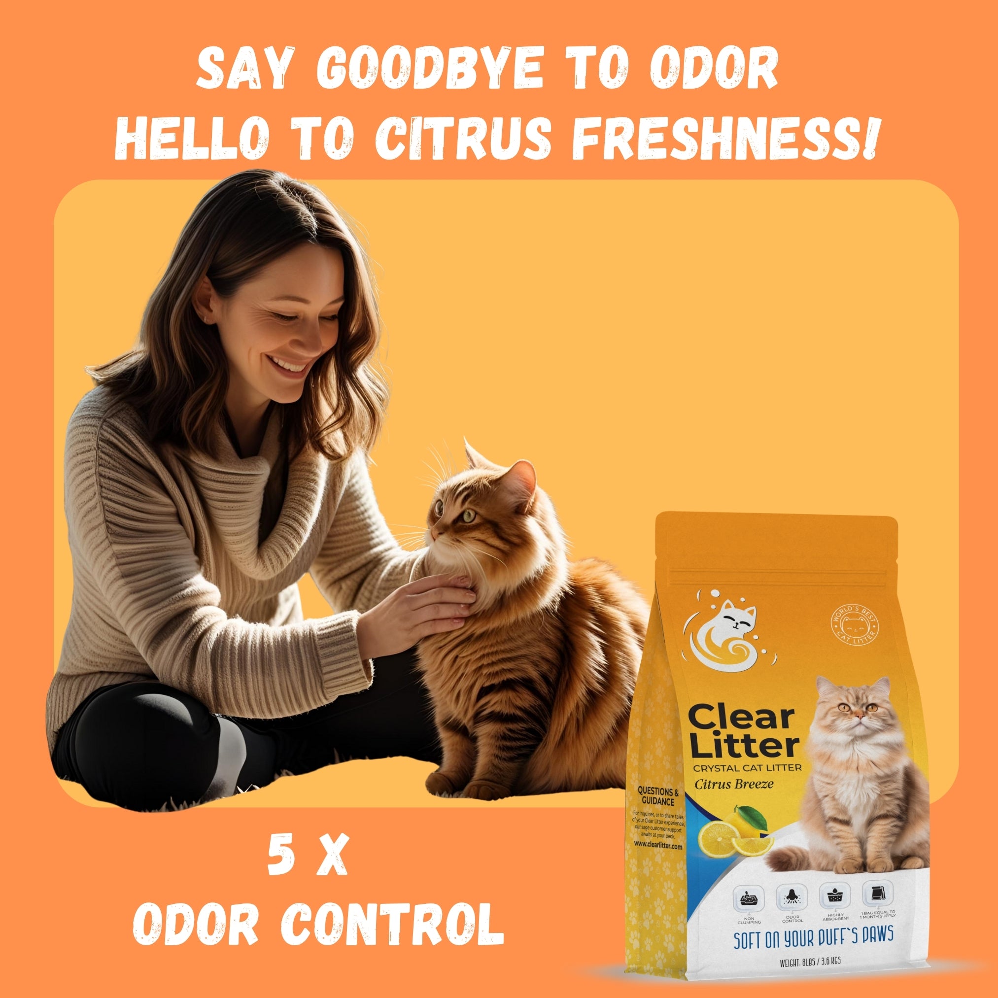 Citrus Breeze Crystal Clear Litter