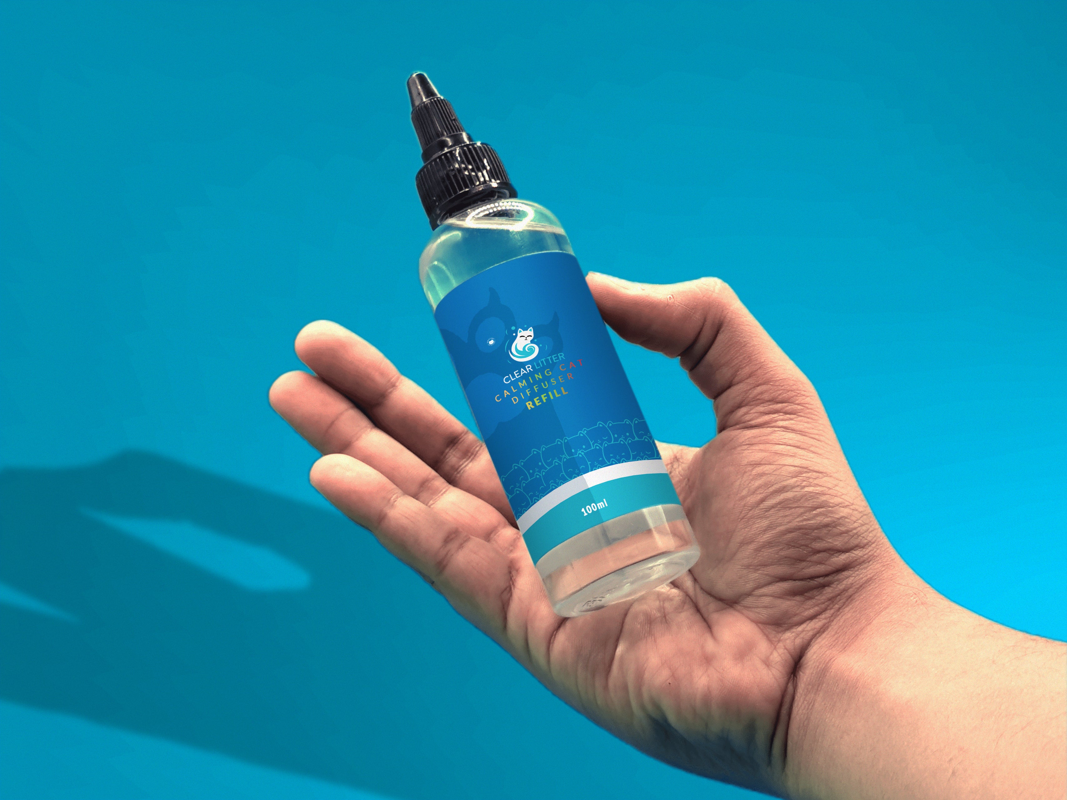 Crystal Litter Multicat Diffuser Refill - Cat Pheromone Refills for Calming Anxiety, Comfort Zone Care, Urination Deterrent, No-Scratch Melatonin, Anti-Aggression Calmer, Quiet Moments Aid, Stress Health, and Natural Essential Oil for Cats