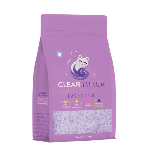 Lavender scented crystal cat litter 8 lb bag — included in variety pack